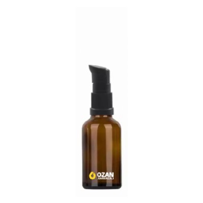 30 ml Amber Cam �i�e Siyah Krem Losyon Pompas� 