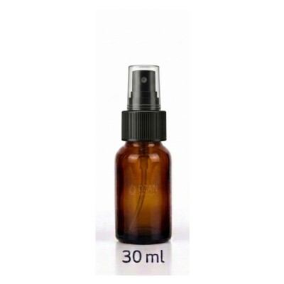 30 ml Amber Cam �i�e Siyah Parmak Sprey