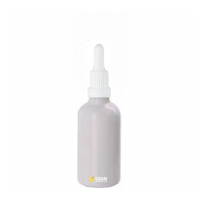 30 ml Beyaz Cam �i�e Beyaz Kilitli Damlal�k Toptan �thal