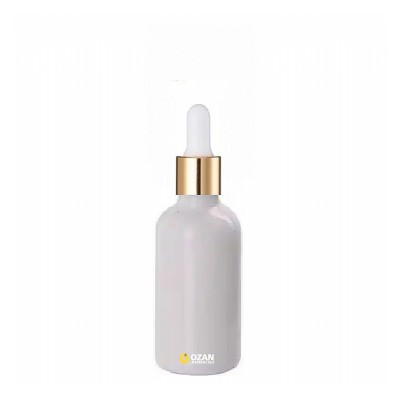 30 ml Beyaz Cam �i�e Gold Beyaz Damlal�k Toptan �thal
