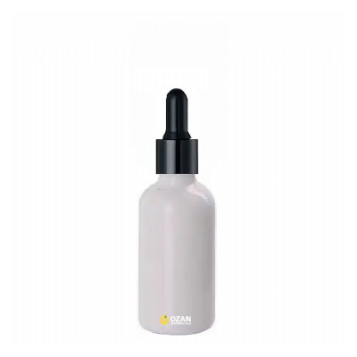 30 ml Beyaz Cam �i�e Siyah Damlal�k Toptan �thal