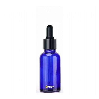 30 ml Mavi Cam �i�e Siyah Damlal�k