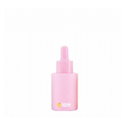 30 ml Pembe Boyal� Silindir Cam �i�e Pembe Damlal�kl� Toptan