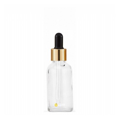 30 ml �effaf Cam �i�e Gold Siyah Damlal�k