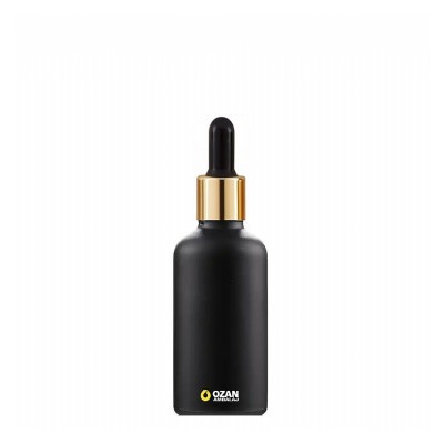 30 ml Siyah Cam �i�e Gold Siyah Damlal�k Toptan �thal