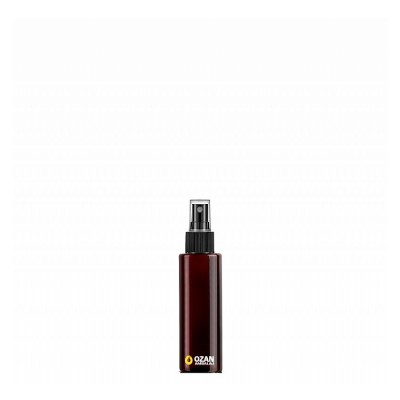 30 ml Toptan Amber Silindir Pet �i�e Siyah Parmak Spreyli 