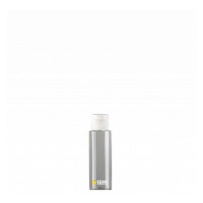 30 ml Toptan �effaf Silindir Pet �i�e Beyaz Fliptop Kapak