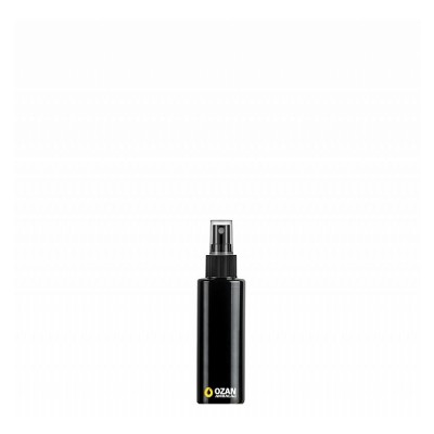 30 ml Toptan Siyah Silindir Pet �i�e Siyah Parmak Spreyli 