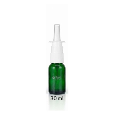 30 ml Ye�il Cam �i�e Beyaz Nasal Sprey - Burun Sprey