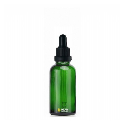 30 ml Ye�il Cam �i�e Siyah Kilitli Damlal�k
