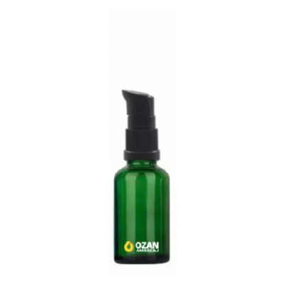 30 ml Ye�il Cam �i�e Siyah Krem Losyon Pompas�
