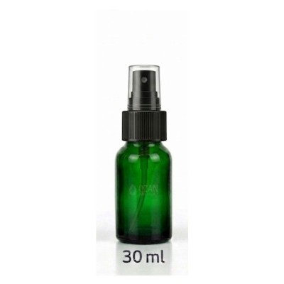 30 ml Ye�il Cam �i�e Siyah Parmak Sprey