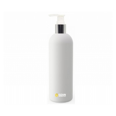 330 ml Beyaz Polietilen �i�e G�m�� Pompal� Boston HDPE �i�e