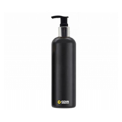 330 ml Siyah Polietilen �i�e G�m�� Pompal� Boston HDPE �i�e