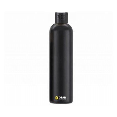 330 ml Siyah Polietilen �i�e Siyah Fliptop Kapakl� Boston HDPE �i�e
