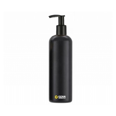 330 ml Siyah Polietilen �i�e Siyah Pompal� Boston HDPE �i�e