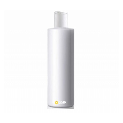 400 ml Beyaz Polietilen �i�e Beyaz Disctop Kapakl� Silindir HDPE �i�e