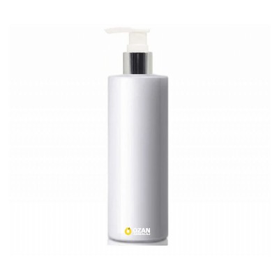 400 ml Beyaz Polietilen �i�e G�m�� Beyaz Pompal� Silindir HDPE �i�e