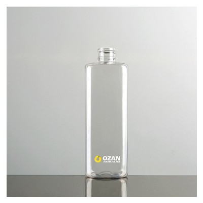 400 ml �effaf Kare K�t Plastik Pet �i�e Beyaz Mini Trigger Sprey ve  Beyaz S�v� Sabun Pompas�
