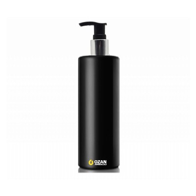400 ml Siyah Polietilen �i�e G�m�� Siyah Pompal� Silindir HDPE �i�e