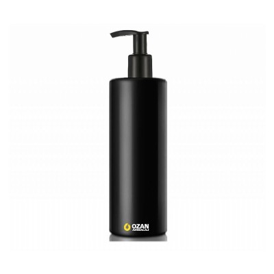 400 ml Siyah Polietilen �i�e Siyah Pompal� Silindir HDPE �i�e