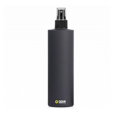 400 ml Siyah Polietilen �i�e Siyah Spreyli Silindir HDPE �i�e