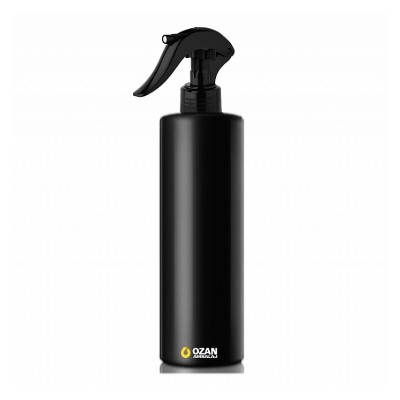 400 ml Siyah Polietilen �i�e Siyah Trigger �preyli Silindir HDPE �i�e