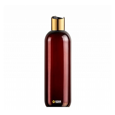 400 ml Toptan Amber Pet �i�e Gold Siyah Disctop Kapak