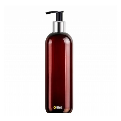 400 ml Toptan Amber Pet �i�e G�m�� Siyah Losyon S�v� Sabun Pompas�