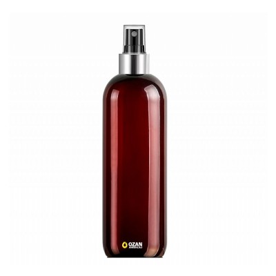 400 ml Toptan Amber Pet �i�e G�m�� Siyah Parmak Spreyli