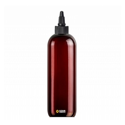 400 ml Toptan Amber Pet �i�e Siyah Asans�r Kapak