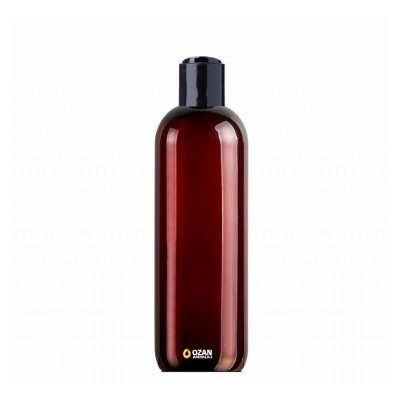400 ml Toptan Amber Pet �i�e Siyah Disctop Kapak