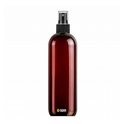 400 ml Toptan Amber Pet �i�e Siyah Parmak Spreyli