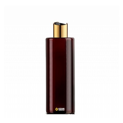 400 ml Toptan Amber Silindir Pet �i�e Gold Siyah Disctop Kapak