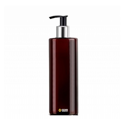 400 ml Toptan Amber Silindir Pet �i�e G�m�� Siyah Losyon S�v� Sabun Pompas�