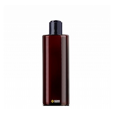 400 ml Toptan Amber Silindir Pet �i�e Siyah Disctop Kapak
