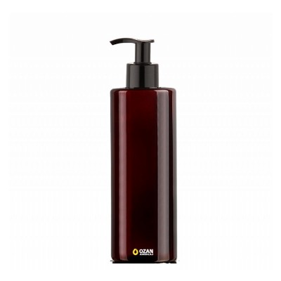 400 ml Toptan Amber Silindir Pet �i�e Siyah Losyon S�v� Sabun Pompas�