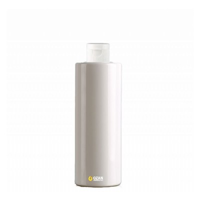 400 ml Toptan Beyaz Silindir Pet �i�e Beyaz Fliptop Kapak