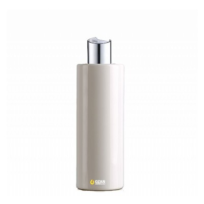 400 ml Toptan Beyaz Silindir Pet �i�e G�m�� Beyaz Disctop Kapak
