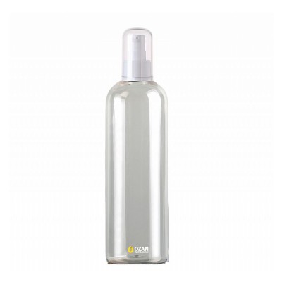 400 ml Toptan �effaf Boston Pet �i�e Beyaz Krem Pompas�