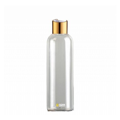 400 ml Toptan �effaf Pet �i�e Gold Beyaz Disctop Kapak