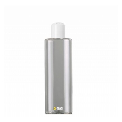 400 ml Toptan �effaf Silindir Pet �i�e Beyaz Disctop Kapak