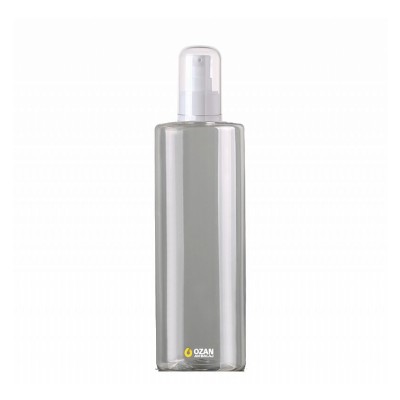 400 ml Toptan �effaf Silindir Pet �i�e Beyaz Krem Pompas�
