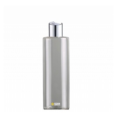 400 ml Toptan �effaf Silindir Pet �i�e G�m�� Beyaz Disctop Kapak