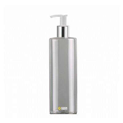400 ml Toptan �effaf Silindir Pet �i�e G�m�� Beyaz Losyon S�v� Sabun Pompas�