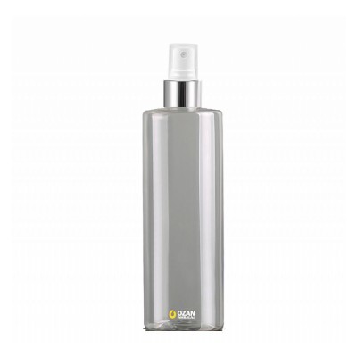 400 ml Toptan �effaf Silindir Pet �i�e G�m�� Beyaz Parmak Spreyli