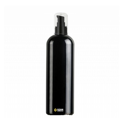 400 ml Toptan Siyah Boston Pet �i�e Siyah Krem Pompas�