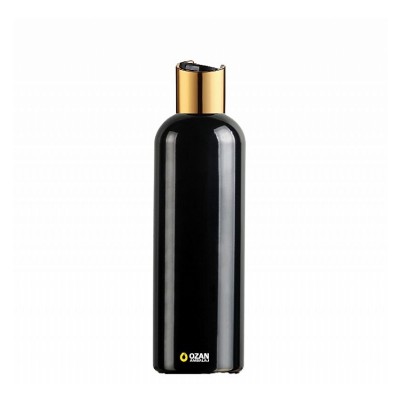 400 ml Toptan Siyah Pet �i�e Gold Siyah Disctop Kapak