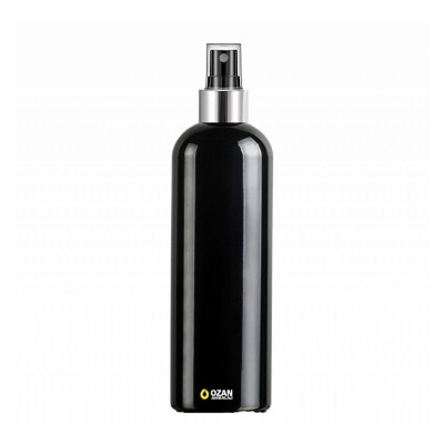 400 ml Toptan Siyah Pet �i�e G�m�� Siyah Parmak Spreyli