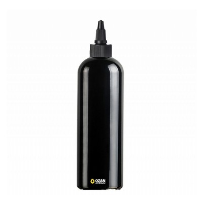 400 ml Toptan Siyah Pet �i�e Siyah Asans�r Kapak